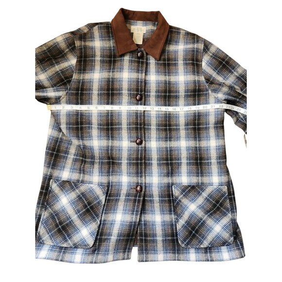 St. John's Bay Vintage Barn Chore Coat Womens Large Plaid  90s Grunge - Picture 6 of 8